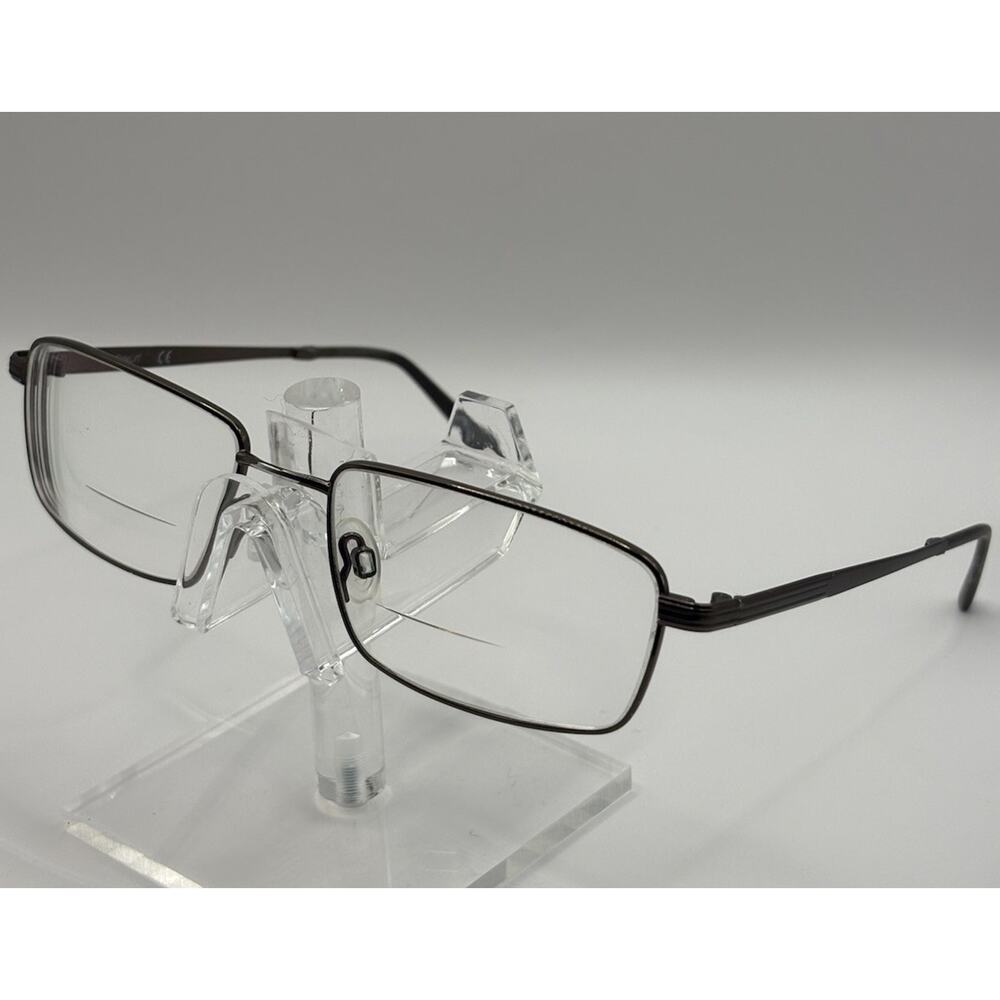 Flexon Larsen 600 Eyeglasses Brown Rectangular 57-18-145 Titanium